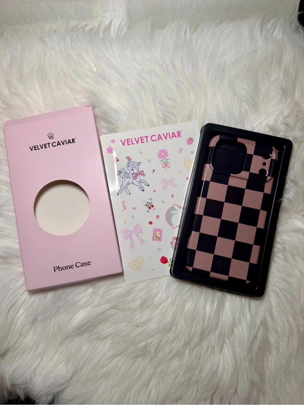 Velvet Caviar IPhone 17 Pro Max Brown and Black Checkerboard Phone Case
